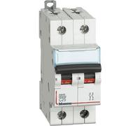 Interruttore magnetotermico Bticino 2P 25A 6kA tipo C 2 moduli FN82C25