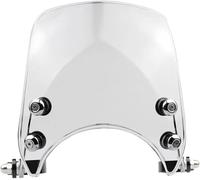 BTDLE Deflettore Antivento per Moto per Harley Sportster XL883 XL1200 XL 883 1200 Models 2004-2019, Antivento Cupolino Spoiler Estensione Paravento Parabrezza Deflettore,A/Clear