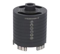 BTEC - Punta diamantata 82 mm con attacco M16 + 80 mm di lunghezza utile - Punta per lattine per muratura, arenaria calcarea, mattoni, poroton, intonaco ecc. - Corona diamantata