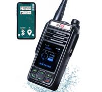 BTECH GMRS-PRO IP67 Submersible Radio with Texting & Location Sharing GPS Bluetooth Audio Compass NOAA Weather Alerts Dual Band (VHF/UH