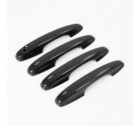 BTEDSXC Copertura Maniglia Portiera Compatibile con Ford per MK3 2012 2013 2014 2015 2016 2017 2018 4 Pezzi Nero Argento Copertura Maniglia Portiera Auto Tappo Decorazione Trim
