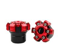 BTEDSXC Cursori per Telaio Slider Telaio Forcella Anteriore Universale Protezione Ammortizzante Forcella Anteriore Cup Decorazione Modifica Moto Slider Telaio Forcella(Red)