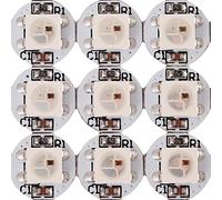 BTF-LIGHTING 100 pezzi WS2812B ECO RGB Lega 5050SMD Chip LED indirizzabili individuali con dissipatore PCB (10mm3mm) WS2811 IC 5050 SMD RGB DC5V incorporato