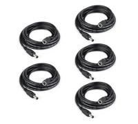 BTF-LIGHTING 2 pin DC Power Pigtail connettore per cavi 5 pezzi 20 AWG 5,5 mm x 2,1 mm maschio femmina con cavo di prolunga da 2 m per strisce LED SMD FCOB monocolore