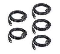 BTF-LIGHTING 2PIN DC Cavo di Alimentazione Plug 5PCS 20AWG 5,5mm x 2,1mm Connettore maschio femmina con un cavo di prolunga da 1m per 2pin PWM SMD FCOB striscia LED a colore singolo