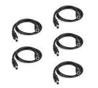 BTF-LIGHTING 2PIN DC Cavo di Alimentazione Plug 5PCS 20AWG 5,5mm x 2,1mm Connettore maschio femmina con un cavo di prolunga da 0,5m per 2pin PWM SMD FCOB striscia LED a colore singolo