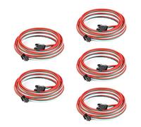 BTF-LIGHTING 3 Pin 20AWG JST SM LED Connettore 5pcs/confezione Connettore maschio femmina con 2m di cavo per WS2812B WS2811 WS2814 SK6812 FCOB WS2811 IC Striscia LED senza saldatura Filo controller