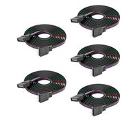 BTF-LIGHTING 5PIN 22AWG JST SM Connettore LED 5pcs/confezione Connettore femmina con 1m di cavo per PWM SMD FCOB RGBW Bande LED senza contatto Contr. di file