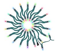 BTF-LIGHTING IP68 WS2811 IC RGB Stringa LED Pixel 5V Filo Verde 50pcs | Indirizzabile individualmente 12mm Round Diffuso Digitale Colore Cambiando Luce per Natale Matrimonio Vacanza Festa Deco.