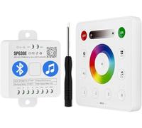 BTF-LIGHTING Pannello RF Intelligente 4 Zone RC3 e Kit Controller Bluetooth SP630E per PWM SPI RGB RGBW Strisce LED 5V 12V 24V Compatibile con Nastro LED WS2811 WS2812B WS2814 WS2815 SK6812 FCOB SMD