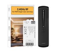 BTF-LIGHTING RC07RFB+C01RF Kit controller wireless RF 2,4 GHz con supporto a parete magnetico per striscia LED monocromatica FCOB SMD a 2 pin PWM Richiede il gateway Tuya GW01W(venduto separatamente)