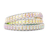 BTF-LIGHTING SK6812RGBW (WS2812B RGBW) RGB + bianco naturale Individualmente indirizzabile 1m 144 LED/pixel/m Flessibile 4 colori in 1 LED sogna colorato Striscia LED IP65 impermeabile DC5VPCB bianco