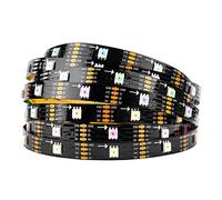BTF-LIGHTING SK9822(Similar to APA102C) 5m 30 Pixels/LEDs/m 150LEDs Non-waterproof Black PCB DATA and CLOCK seperately DC5V Individual Adressable Full Color