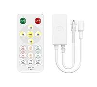 BTF-LIGHTING SP646E Controllore LED SPI Bluetooth monocolore 2.4Ghz Compatibile con FCOB 5050 5630 monocolore DC5V/DC12V/DC24V Funziona con telecomando/APP di controllo 2.4G RF Modalità musica