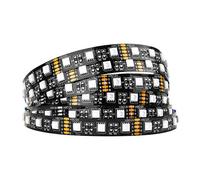 BTF-LIGHTING Striscia LED RGBW 4 colori in 1 5050 5M 60 LEDs/m RGB + Bianco Freddo 6000K-7000K DC12V IP30 PCB Nero per Retroilluminazione TV, Cucina e Decorazione Casa(Senza Adattatore o Controller)