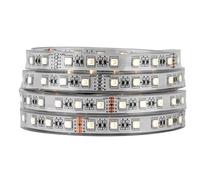 BTF-LIGHTING Striscia LED RGBW 4 colori in 1 5050 5M 60 LEDs/m RGB + Bianco Freddo 6000K-7000K DC24V IP67 PCB Bianco per Retroilluminazione TV, Cucina e Decorazione Casa(Senza Adattatore o Controller)