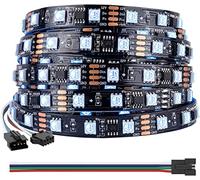 BTF-LIGHTING TM1934 (simile a WS2815) RGB Strisce programmabili LED 5050SMD + 1934 IC 5M 60leds/m 300LEDs Dream Color LED Striscia DC12V PCB nero IP30 non impermeabile per la decorazione domestica