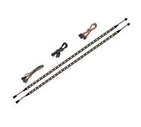 BTF-LIGHTING WS2812B IC PC Light Strip 2 pz 19 pollici Indirizzabile Individualmente per 5V 3Pin Intestazioni LED per Asus Aura, Gigabyte RGB Fusion, MSI Mystic Light