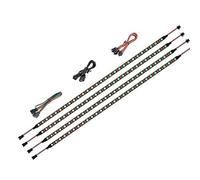 BTF-LIGHTING WS2812B IC - Striscia luminosa per PC, 48,3 cm, indirizzabile individualmente per intestazioni LED 5 V 3 pin per Asus Aura, Gigabyte RGB Fusion, MSI Mystic Light