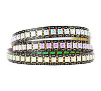 BTF-LIGHTING WS2812B RGB 5050SMD Indirizzabile individualmente 1m 144Pixel/m PCB bianco flessibile Full Color LED Pixel Strip Dream Color IP30 Schermo LED non impermeabile,solo parete LED DC5V