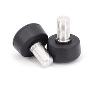 BTFL Set stopper/Toe Stop (2 pezzi) - 5/8" - Fermaporta regolabile - Ricambio per pattini a rotelle - Nero