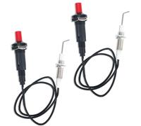 BTFO 2 Pezzi Accenditore Piezoelettrico Pulsante per Gas Propano, Accenditore Piezoelettrico con Ago di Accensione a Vite Accessori Pratici per Accendisigari da Cucina Forno Camino a Gas