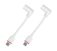 BTFO 2 Pezzi Adattatore da Spina Cilindrica a USB-C per Ring Telecamere di Sicurezza Pannello Solare e USB-C, Compatibile con Spotlight Cam PRO Stick Up Cam PRO