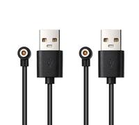 BTFO 2 Pezzi Cavo Caricatore Magnetico Smart Ring, 4mm 60cm USB-A Cavo | Caricatore Sostituzione Compatibile con R02 R09 R18 R03 R06 R08 R10 R11 R11M SR11M R12 BJ02 SRC01 SRC10 SR08 SR09 SR10 SR11