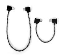 BTFO 2pz Cavo Dati da USB-C a USB-C per DJI Controller RC-N1/N2/N3, Cavi per Telecomando Drone Telefoni e Tablet da Collegare ai Droni (Corda Intrecciata)