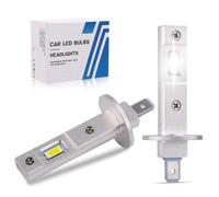 BTFO 2pz Lampadina LED H1, Super Luminosa Bianco Freddo Lampadine Faro LED H1 Dimensione Mini 1:1 Collegare & Usare 6500K IP68 Impermeabile per Fari Fendinebbia Luce Interna Luci Targa