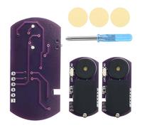 BTFO 3 Pezzi Grillo Che Fa Rumore, Design a Forma Semicircolare con 16 Suoni Bip Creatore di Rumore Nascosto per Feste Ufficio Casa Scuola Auto (Viola)