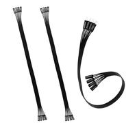 BTFO 3pz Cavo Prolunga Pannello Frontale Della Scheda Madre, Nastro Piatto 24AWG Adatto per Indicatore LED del Disco Rigido Indicatore LED di Alimentazione e Interruttore Alimentazione del Computer