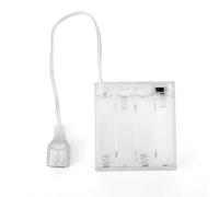 BTFO Batteria Portatile per Insegne Al Neon a LED da 5V-6V, Alimentatore Contenitore Batteria Converte Luci Al Neon USB in Luci a Battery per Uso Domestico Ufficio Giardino Cortile