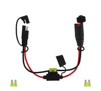 BTFO Cavo Prolunga SAE da 34cm, 14 AWG Resistente Impermeabile Cavo di Collegamento SAE con Fusibile 20A Compatibile con i Caricabatterie Intelligenti NOCO Genius per Moto ATV Camion e Auto