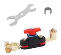 BTFO Interruttore Scollegamento Batteria Montante Superiore, Interruttore Stacca Batteria in Rame Puro da 12V-24V con Chiave e Guarnizione per Auto Camion Camper Barche ATV Veicoli