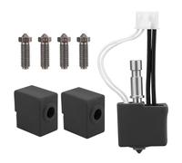 BTFO Kit Hotend per Kobra S1 Combo ACE Pro, Kit Testina di Stampa Extruder con 1pz Accessorio Hotend 2pz Fascette in Silicone 4pz Ugelli Rinforzati in Acciaio
