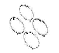 BTFWM 4 Pezzi, for Ford, Focus 2 2005-2013, Aria condizionata ABS Finiture cromate Decorazione Uscita Cerchio Anello Accessori Auto Decorazioni per Prese d'Aria per Auto(Bright)