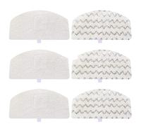 BTFWM 6 pezzi di panni for mocio a vapore compatibili, for PowerFresh 1806 1940 1544 1440 Series Parte di ricambio Modello #5938#203-2633 Mop Straccio Accessori per pulitori a vapore