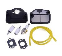 BTFWM 7 pezzi/set tubo carburante filtro aria piastra di supporto guarnizione carburatore kit su 545057701, for Poulan, 2200 2500 2600 2750 Filtro aria per tosaerba