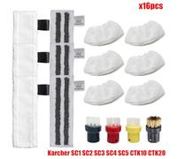 BTFWM Accessori Spazzola ugello in nylon for SC1 SC2 SC3 SC4 SC5 SC7 CTK10 CTK20 Parti di ricambio for aspirapolvere a vapore portatile Accessori per pulitori a vapore(Set25)
