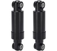 BTFWM Ammortizzatore for bici elettrica, 2 pezzi, nero, 750 libbre, 110 mm, for scooter elettrico pieghevole ammortizzatore anteriore regolabile