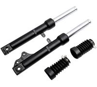 BTFWM Gruppi ammortizzatori anteriori, for motori cinesi GY6 50cc, scooter Taotao 50ATM, sistema frenante a tamburo ammortizzatore anteriore regolabile(Black/Disc)