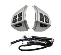 BTFWM Interruttore sul volante, per Citroen, C Crosser 2007, C per Zero 2011 Accessori auto Pulsanti di controllo multifunzione con cavi Kit pulsanti al volante(BLACK 10pins set)