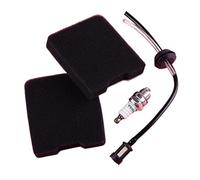 BTFWM Kit di messa a punto del filtro dell'aria e tubo carburante nero da 4 pezzi 110132179 531004430, for Husqvarna, 145BT 155BT Filtro aria per tosaerba