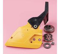 BTFWM Kit tamburo di copertura maniglia frizione freno catena Pezzo di ricambio for motosega 3 8 passo 7 denti ID 19 mm Kit cuscinetto ad aghi, for Partner, 350 351 Maniglia del freno della motosega