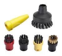 BTFWM Kit ugello spazzola rotonda da 6 pezzi, for, for SC1 SC2 SC3 SC4 Parti for pulitori a vapore Accessori per pulitori a vapore