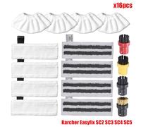 BTFWM Panni in microfibra for mocio a vapore for EasyFix SC2 SC3 SC4 SC5 Parti for aspirapolvere portatile Testina spazzola Raschietto for vetro Accessori per pulitori a vapore(Set2)