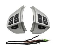 BTFWM Pulsanti di comando del volante multifunzione per auto, per pulsante per audio, per Mitsubishi Asx 2007-2012 Kit pulsanti al volante(BLACK sliver 5PIN)