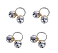 Btgghytr 4lots, campanelle decorative per cani, in ottone, resistenti, per addestrare animali domestici, con campane trasparenti