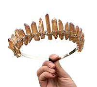 Btgghytr Cerchietto per capelli con cristalli per capelli, per dea della luna, gioielli per stregoneria, accessori per capelli per feste di nozze, multiplo